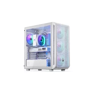 ENDORFY Case Arx 700 ARGB, átlátszó oldallap, ATX, 4x140mm ARGB ventilátor, fehér