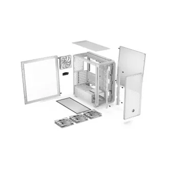 ENDORFY Case Arx 700 ARGB, átlátszó oldallap, ATX, 4x140mm ARGB ventilátor, fehér