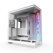 NZXT H9 Flow ARGB kétkamrás ATX / 3xRGB 140mm / 1x 120mm-es ventilátor / üveg / fehér