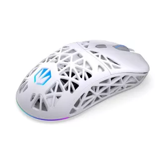 Endorfy Gaming egér LIV Plus Wireless Onyx White, vezeték nélküli, ARGB, fehér, fehér