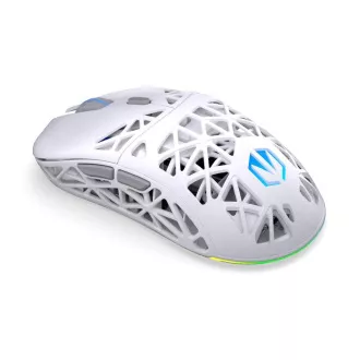 Endorfy Gaming egér LIV Wireless Onyx White, vezeték nélküli, ARGB, fehér, fehér