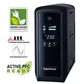 CyberPower PFC SineWave LCD GP UPS 900VA/540W, Schuko aljzatokkal