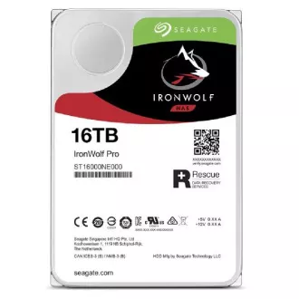 SEAGATE HDD 16TB IRONWOLF PRO (NAS), 3,5 SEAGATE HDD 16TB IRONWOLF PRO (NAS), 3,5