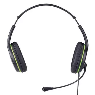 GENIUS fejhallgató mikrofonnal HS-400A, fekete-zöld