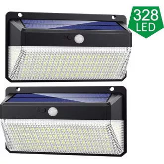 Viking kültéri napelemes LED lámpa M328 mozgásérzékelővel, 2 db-os készlet Viking kültéri napelemes LED lámpa M328 mozgásérzékelővel, 2 db-os készlet