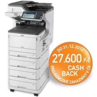 Oki MC853dnv 23 ppm A3 ProQ2400DPI, PCL / PS, USB, LAN (nyomtatás / szkennelés / Másolás / Fax) 250 GB HDD