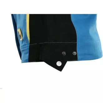 CXS STRETCH blúz, 170-176cm, férfi, közepes kék-fekete, 48-as méret