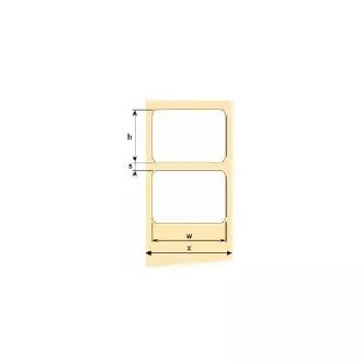 OEM öntapadó címkék 100mm x 50mm, fehér papír, ár 1000 db