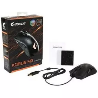 GIGABYTE Gaming Mouse AORUS M4, USB, optikai, akár 6400 DPI