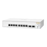 HPE Networking Instant On Switch 8p Gigabit 2p SFP (ventilátor nélküli) 1930