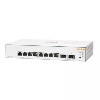 HPE Networking Instant On Switch 8p Gigabit 2p SFP (ventilátor nélküli) 1930
