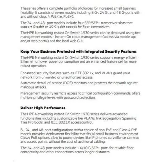 HPE Networking Instant On Switch 8p Gigabit 2p SFP (ventilátor nélküli) 1930