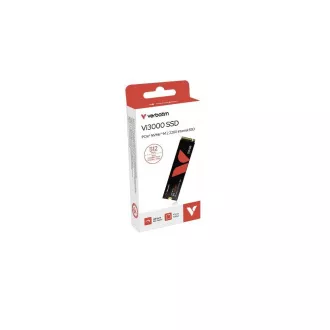 VERBATIM SSD Vi3000 Belső PCIe NVMe M.2 SSD 512 GB, W 2500/ R 3300 MB/s
