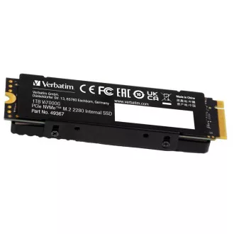 VERBATIM SSD Vi7000G Belső PCIe NVMe M.2 SSD 1TB, W 5500/ R 7400MB/s