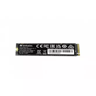 VERBATIM SSD Vi5000 Belső PCIe NVMe M.2 SSD 2TB, W 4300/ R 5000 MB/s