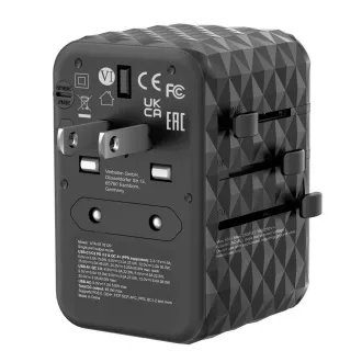 VERBATIM univerzális utazási adapter töltő UTA-05 GaN III, 65W