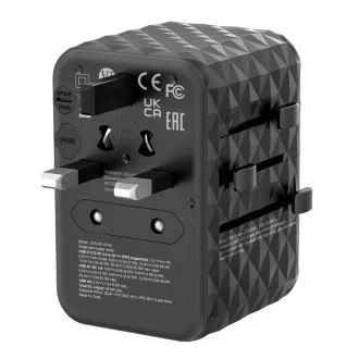 VERBATIM univerzális utazási adapter töltő UTA-05 GaN III, 65W