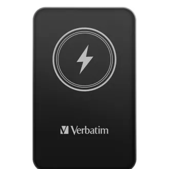 VERBATIM Powerbank Charge 'n' Go, mágneses, 5000 mAh, USB-C, Fekete