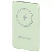 VERBATIM Powerbank Charge 'n' Go, mágneses, 5000 mAh, USB-C, zöld