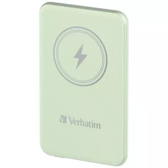VERBATIM Powerbank Charge 'n' Go, mágneses, 5000 mAh, USB-C, zöld