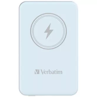 VERBATIM Powerbank Charge 'n' Go, mágneses, 5000 mAh, USB-C, kék