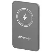 VERBATIM Powerbank Charge 'n' Go, mágneses, 5000 mAh, USB-C, szürke