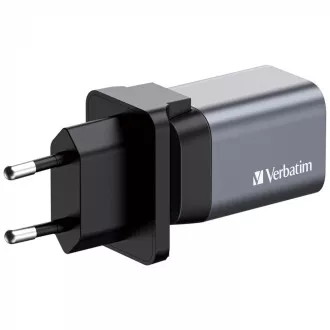 VERBATIM GaN hálózati töltő GNC-35, 35W, 1x USB-C, 1x USB VERBATIM GaN hálózati töltő GNC-35, 35W, 1x USB-C, 1x USB