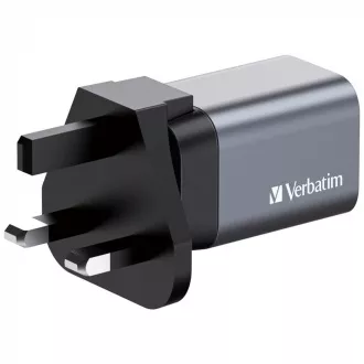 VERBATIM GaN hálózati töltő GNC-35, 35W, 1x USB-C, 1x USB VERBATIM GaN hálózati töltő GNC-35, 35W, 1x USB-C, 1x USB