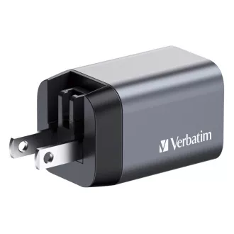 VERBATIM GaN hálózati töltő GNC-35, 35W, 1x USB-C, 1x USB VERBATIM GaN hálózati töltő GNC-35, 35W, 1x USB-C, 1x USB