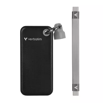 VERBATIM Külső SSD 1TB Pocket USB3.2 Gen 2, fekete/szürke