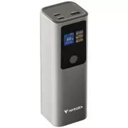 VERBATIM Powerbank Charge 'n' Go, 27000 mAh, 2x USB-C 140W, 1x USB-A 18W, Szürke