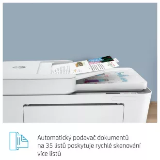 HP All-in-One Deskjet 4120e HP + (A4, 8, 5/5, 5 oldal percenként, USB, Wi-Fi, BT, nyomtatás, szkennelés, másolás, ADF)