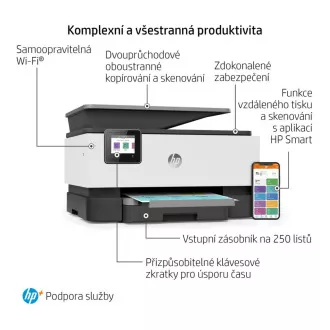 HP All-in-One Officejet Pro 9010e HP  (A4, 22 oldal/perc, USB 2.0, Ethernet, Wi-Fi, nyomtatás, szkennelés, másolás, fax, duplex, DADF)