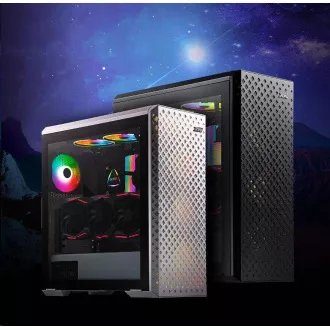 ADATA XPG ház DEFENDER PRO Mid-Tower, tápegység nélkül, 3x 120mm ARGB ventilátor, Fekete