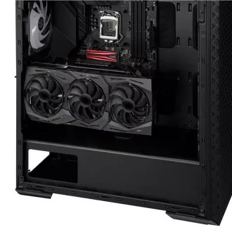 ADATA XPG ház DEFENDER PRO Mid-Tower, tápegység nélkül, 3x 120mm ARGB ventilátor, Fekete