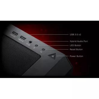 ADATA XPG tok STARKER AIR Mid-Tower, tápegység nélkül, 1x 120mm   1x 120mm ARGB, Fekete
