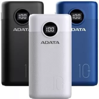 ADATA PowerBank AP10000 - külső akkumulátor mobiltelefonhoz/tablethez 10000mAh, fekete (37Wh) USB-C ADATA PowerBank AP10000 - külső akkumulátor mobiltelefonhoz/tablethez 10000mAh, fekete (37Wh) USB-C