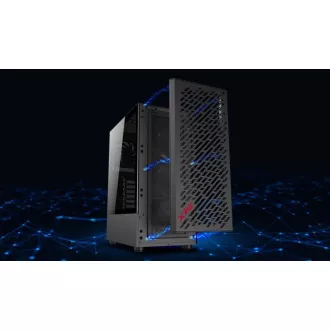 ADATA XPG tok VALOR AIR Mid-Tower, tápegység nélkül, 4x 120mm-es ventilátor, Fekete