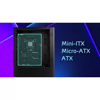 ADATA XPG tok VALOR AIR Mid-Tower, tápegység nélkül, 4x 120mm-es ventilátor, Fekete