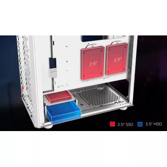 ADATA XPG tok VALOR AIR Mid-Tower, tápegység nélkül, 4x 120mm-es ventilátor, Fekete