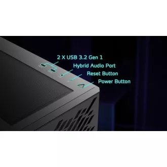 ADATA XPG tok VALOR AIR Mid-Tower, tápegység nélkül, 4x 120mm-es ventilátor, Fekete