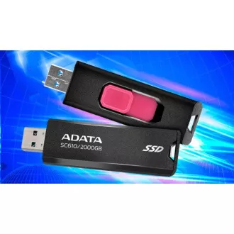 ADATA külső SSD 500GB SC610, USB-A 3.2, fekete ADATA külső SSD 500GB SC610, USB-A 3.2, fekete