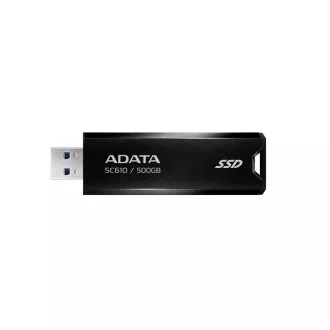ADATA külső SSD 500GB SC610, USB-A 3.2, fekete ADATA külső SSD 500GB SC610, USB-A 3.2, fekete