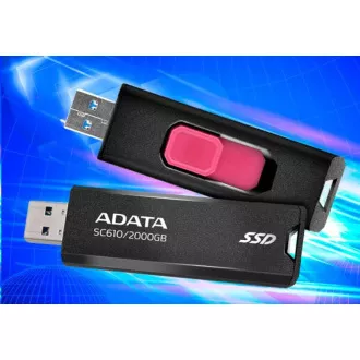 ADATA külső SSD 1TB SC610, USB-A 3.2, fekete ADATA külső SSD 1TB SC610, USB-A 3.2, fekete