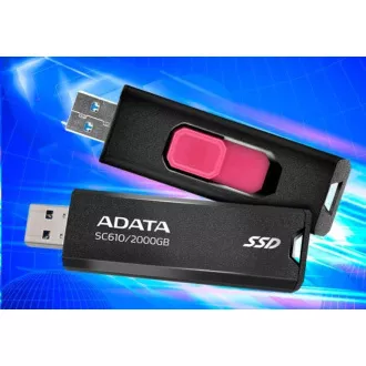 ADATA külső SSD 1TB SC610, USB-A 3.2, fekete ADATA külső SSD 1TB SC610, USB-A 3.2, fekete