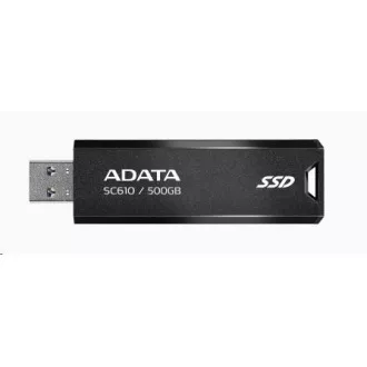 ADATA külső SSD 2TB SC610, USB-A 3.2, fekete