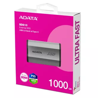 ADATA külső SSD 1TB SD810 USB 3.2 USB-C, ezüst
