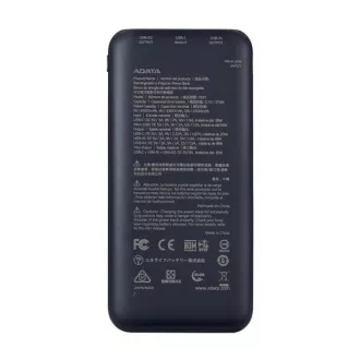 ADATA powerbank C100, 10000mAh, Fekete