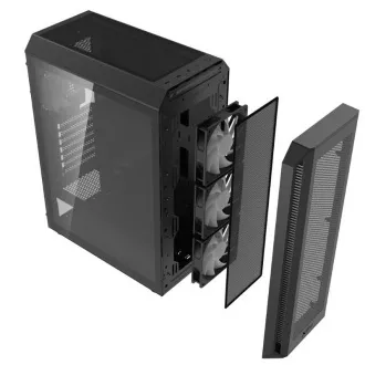 ADATA XPG tok VALOR AIR PLUS Mid-Tower, tápegység nélkül, 4x 120mm-es ventilátor, Fekete ADATA XPG tok VALOR AIR PLUS Mid-Tower, tápegység nélkül, 4x 120mm-es ventilátor, Fekete