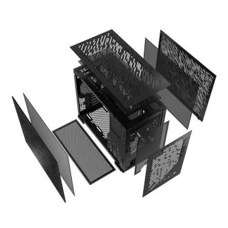 ADATA XPG tok VALOR AIR NANO Mini-Tower, tápegység nélkül, 1x 120mm ARGB ventilátor, Fekete